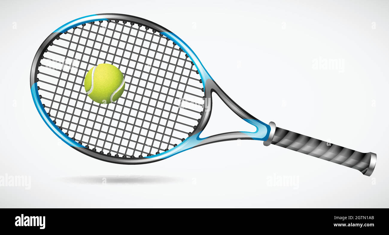 Tennis racket and ball Stock Vector Image & Art - Alamy