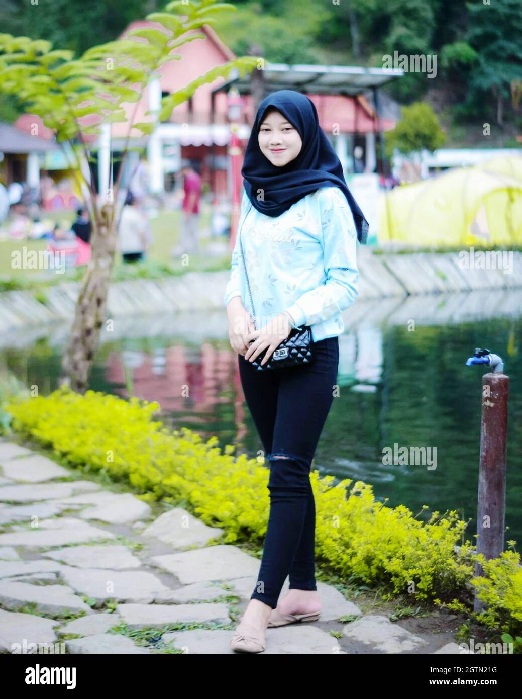 Beautiful Hijab Girl Of Indonesia Part 10 Stock Photo - Alamy