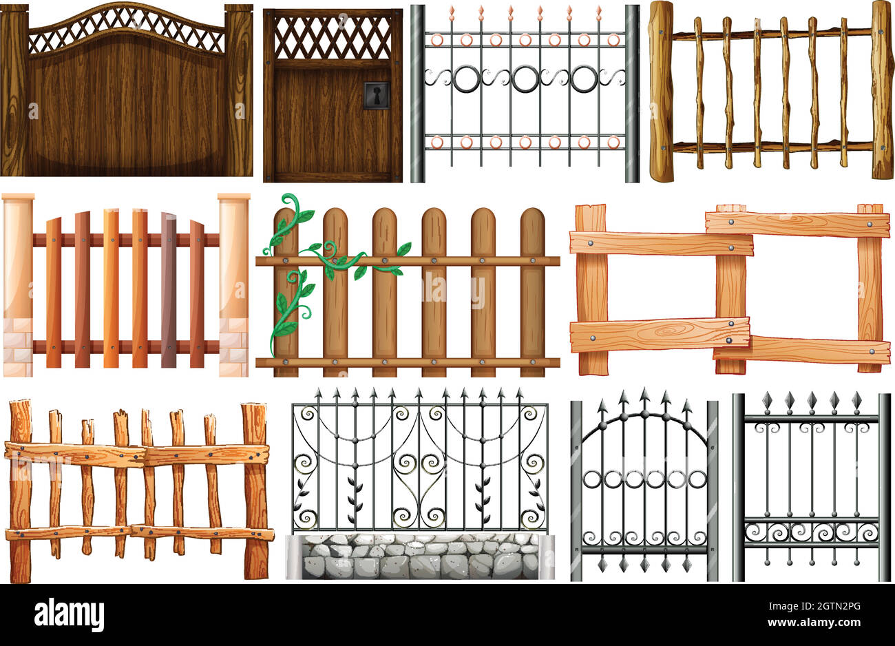 Забор стилизация