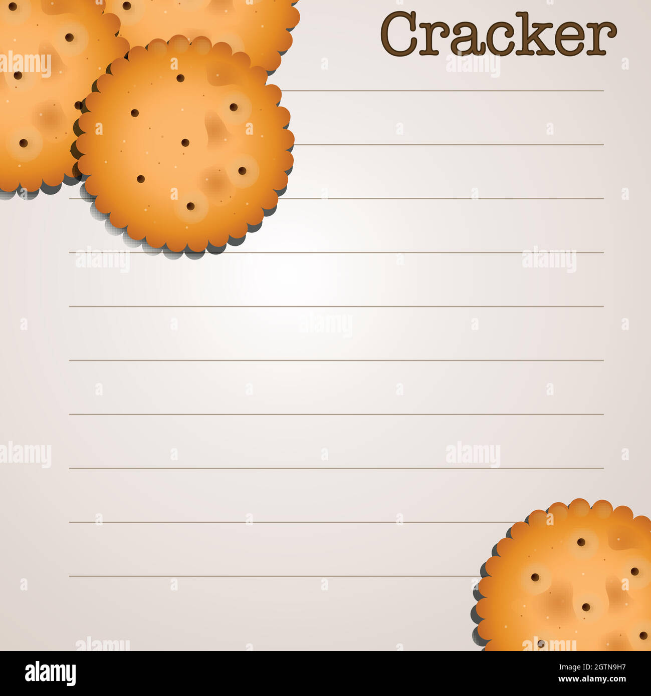 Paper design with crackers Stock Vector