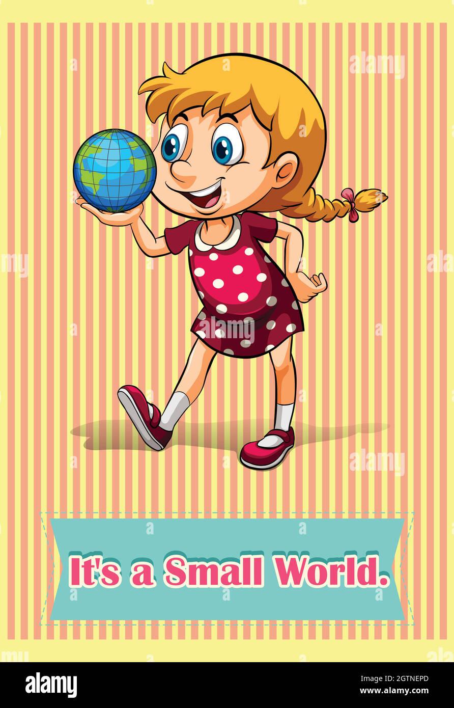 It is a small world Stock Vector