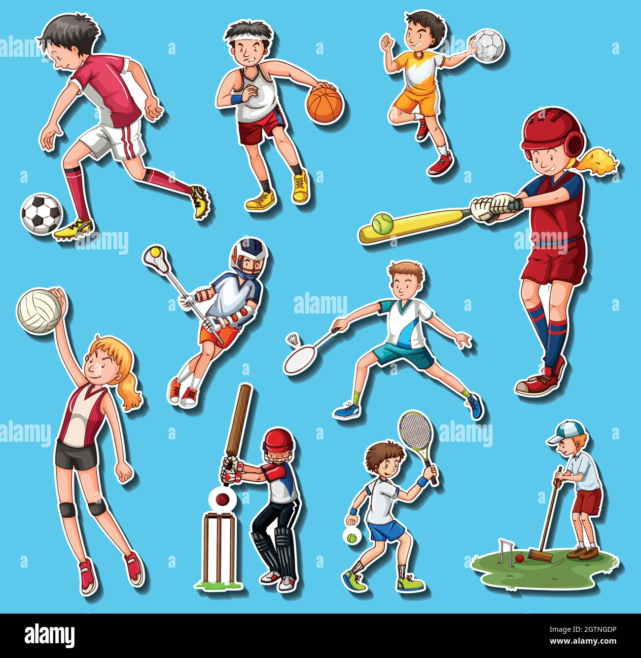 People doing different types of sports Stock Vector Image & Art - Alamy