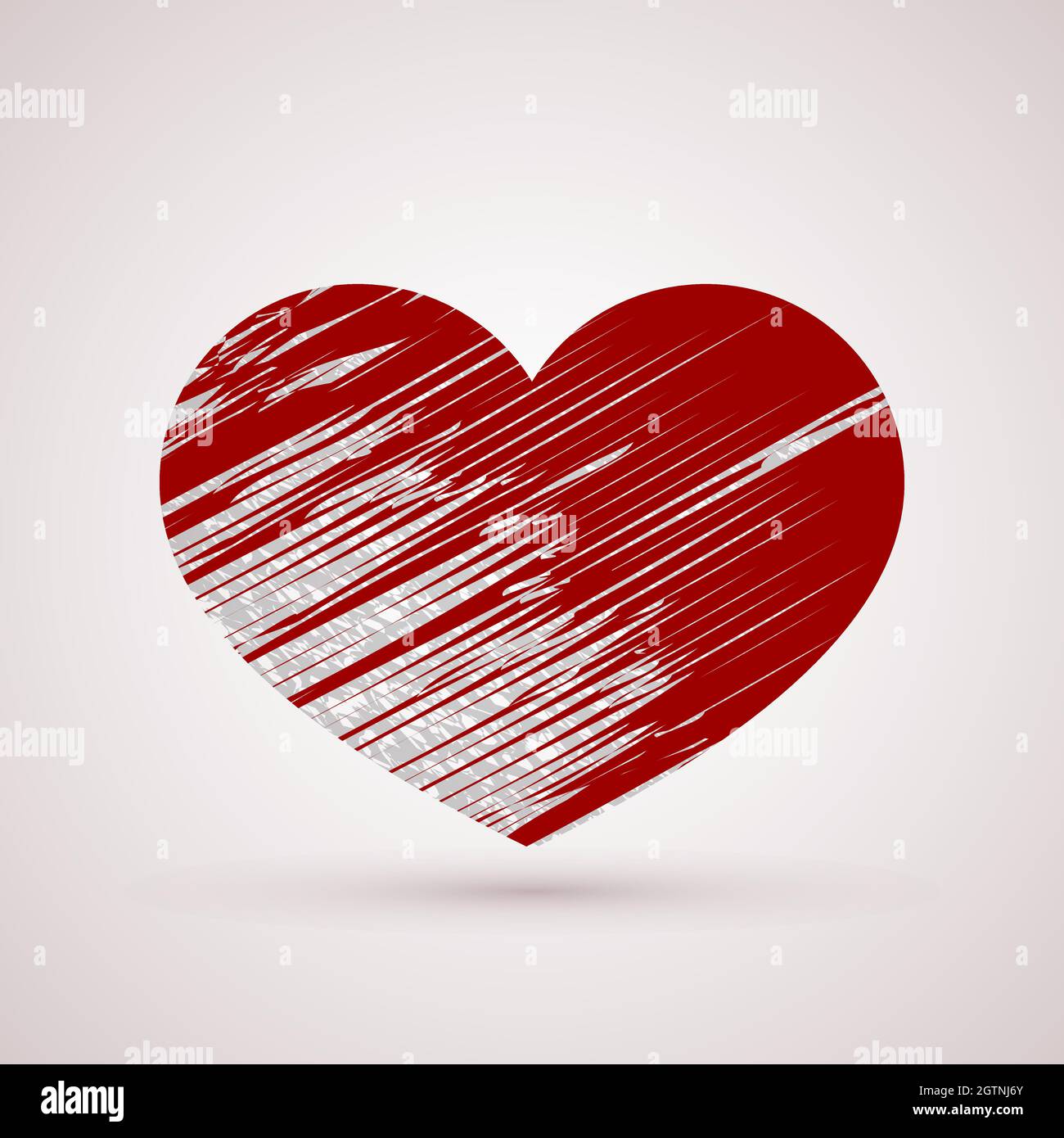 Red grunge heart. Symbol of love. Valentine s day vector ...