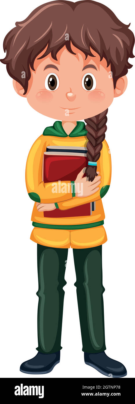 A student girl character Stock Vector Image & Art - Alamy