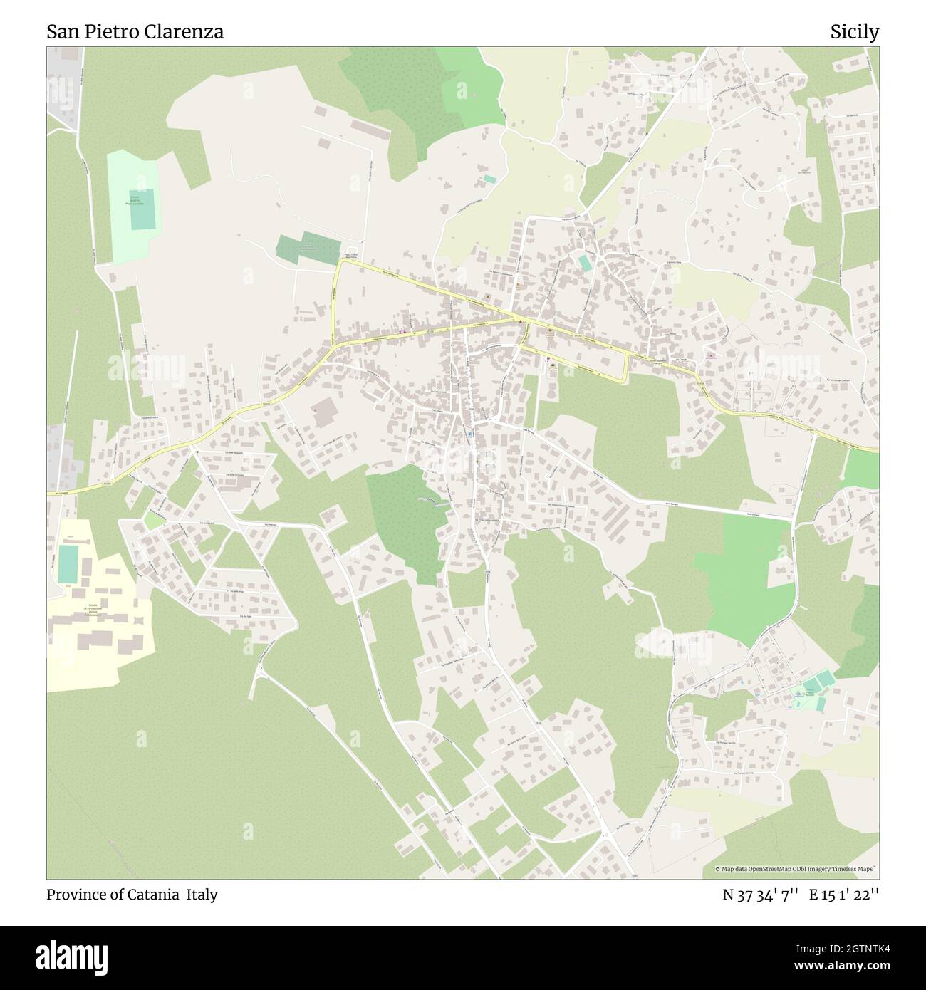 San Pietro Italy Map San Pietro Clarenza, Province Of Catania, Italy, Sicily, N 37 34' 7'', E 15  1' 22'', Map, Timeless Map Published In 2021. Travelers, Explorers And  Adventurers Like Florence Nightingale, David Livingstone, Ernest