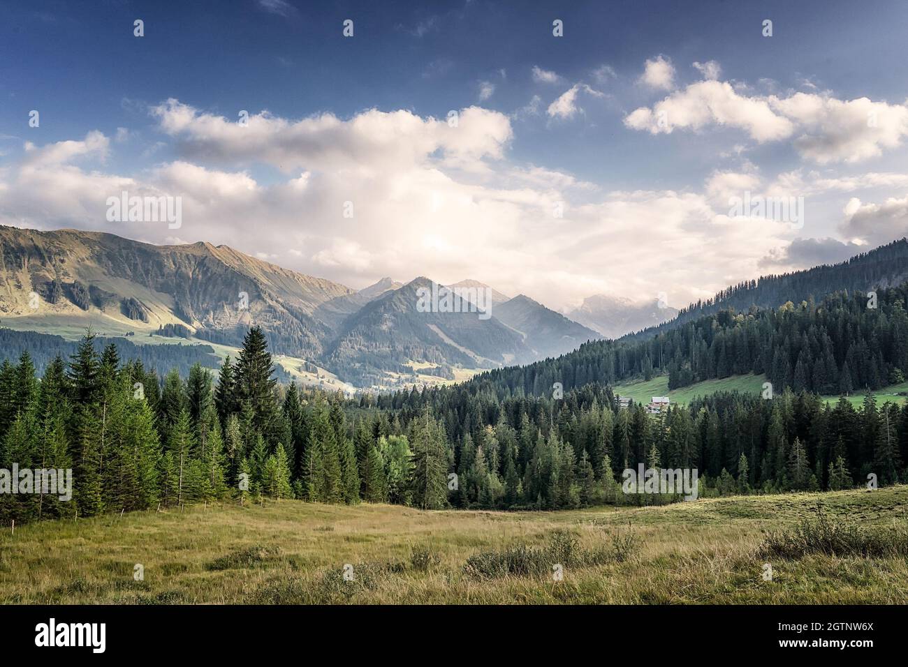 Scenic View Of Mountains Against Sky Stock Photo
