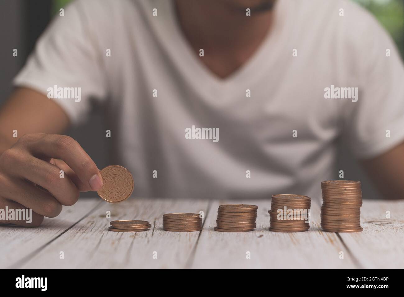 Stacked Coins Growth Guidelines Investment Guidelines Illustration