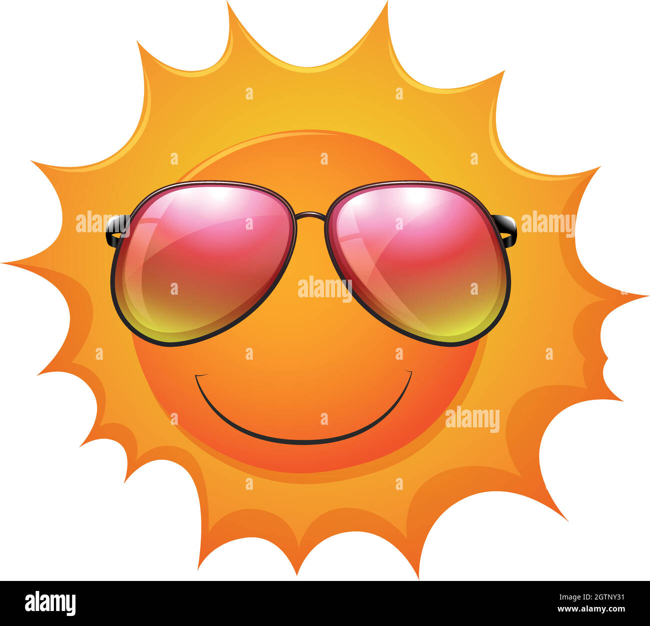 A sun with shades Stock Vector Image & Art Alamy