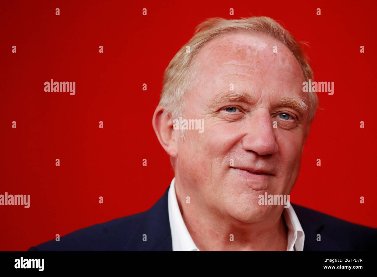Francois-Henri Pinault, Chairman and Chief Executive Officer of French  luxury group Kering, poses on the red carpet as he arrives to attend the  Balenciaga Summer 2022 Red Carpet Event at Paris Fashion