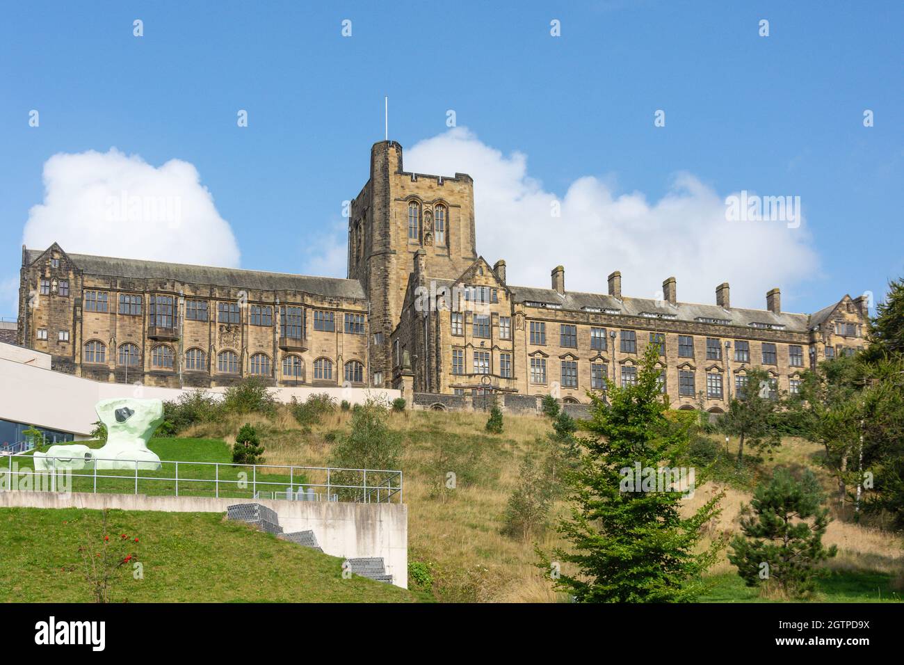 Main Arts Building, Bangor University, Penrallt Road, Bangor, Gwynedd, Wales, United Kingdom Stock Photo