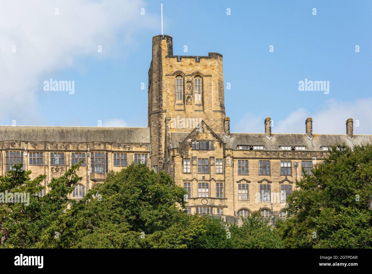 Main Arts Building, Bangor University, Penrallt Road, Bangor, Gwynedd, Wales, United Kingdom Stock Photo