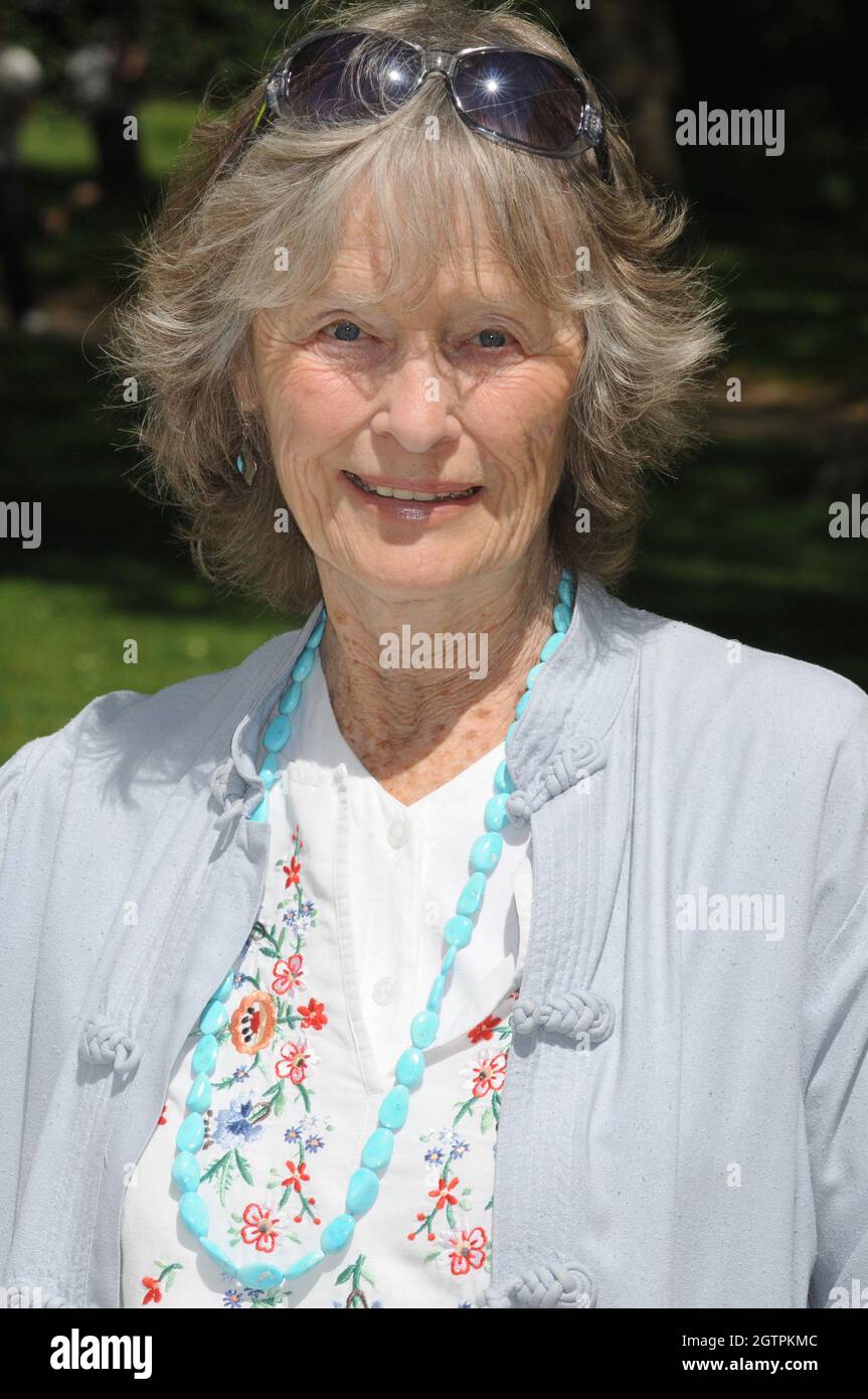 Virginia McKenna OBE, Elephant Parade, Green Park, London. UK Stock Photo