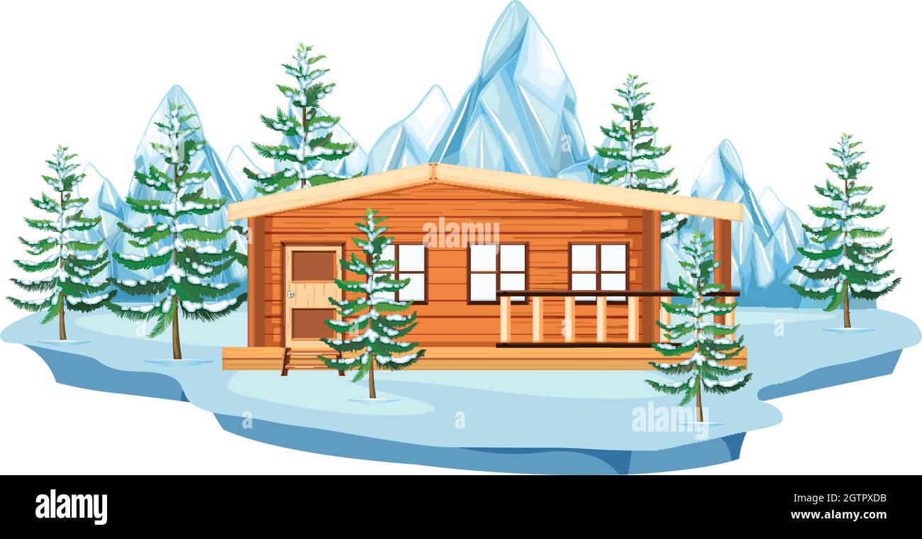 Tree cottage Stock Vector Images - Alamy
