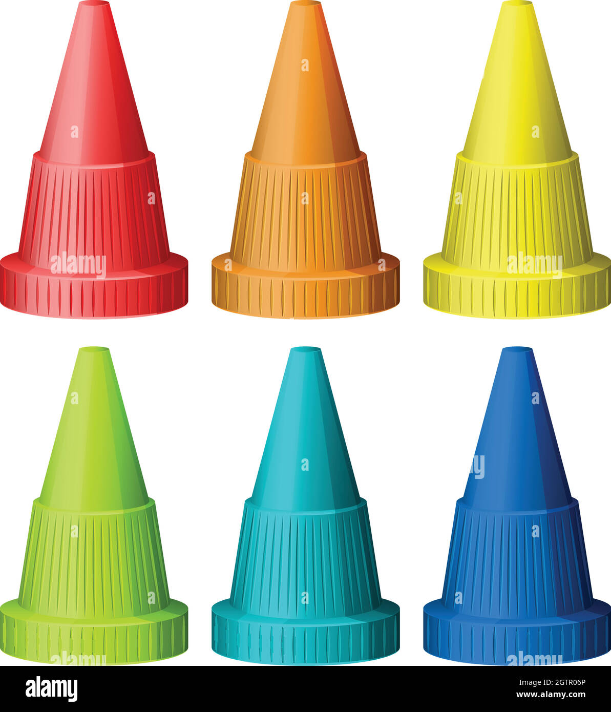 Safety traffic hats Stock Vector