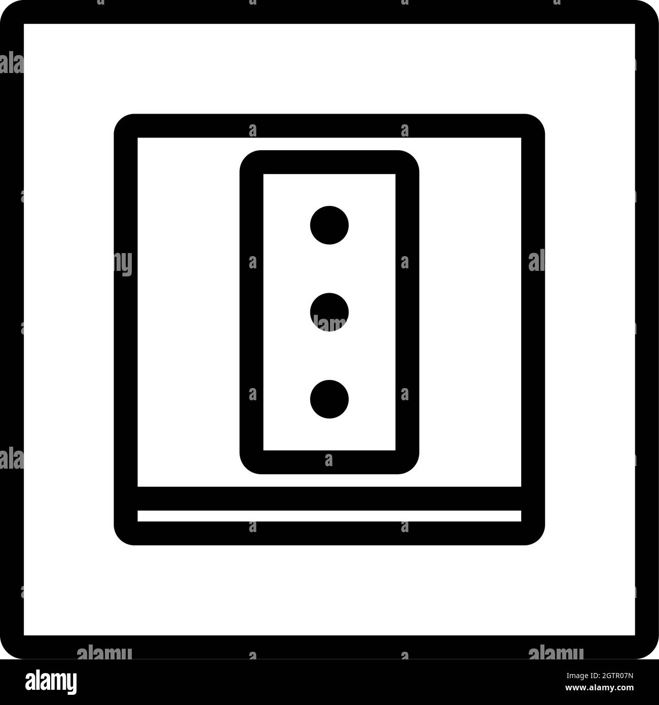 Italy Electrical Socket Icon Stock Vector
