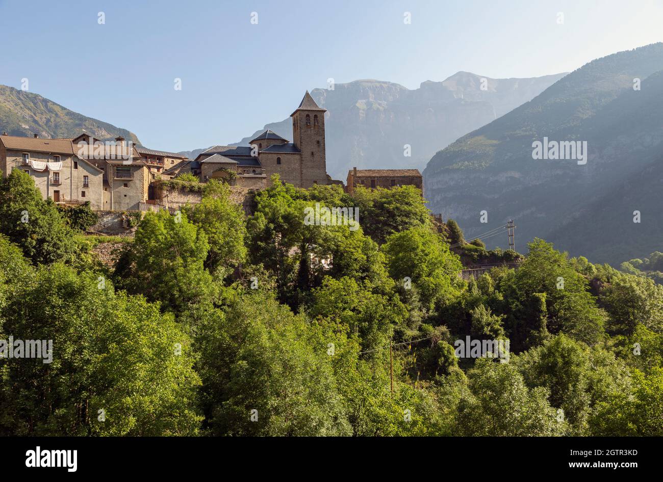 Torla, Huesca Province, Aragon, Spain. Stock Photo