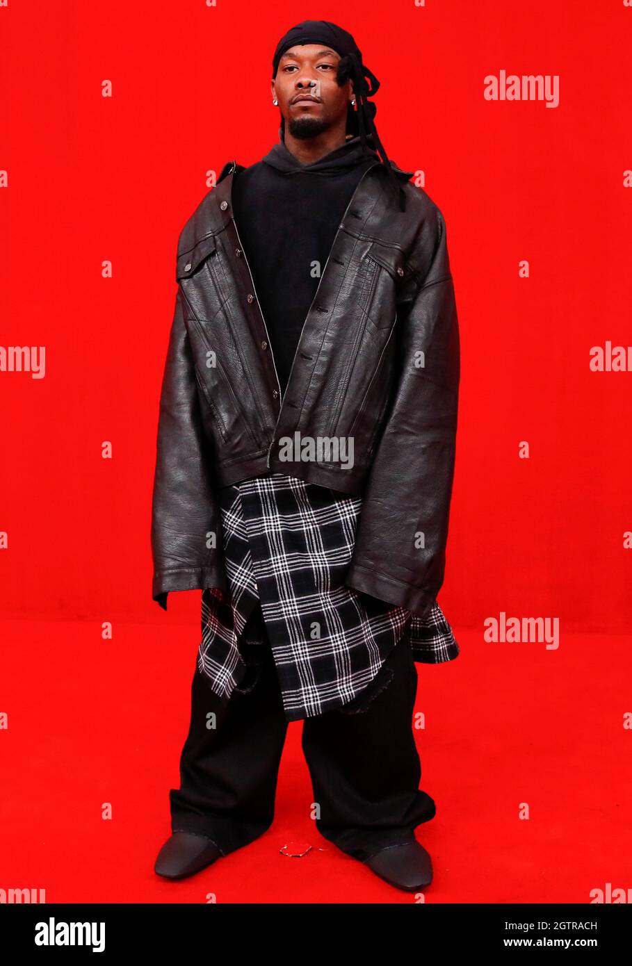 Rapper Offset arrives at the Balenciaga Summer 2022 Red Carpet Event, at  Paris Fashion Week in Paris, France, October 2, 2021. REUTERS/Gonzalo  Fuentes Stock Photo - Alamy