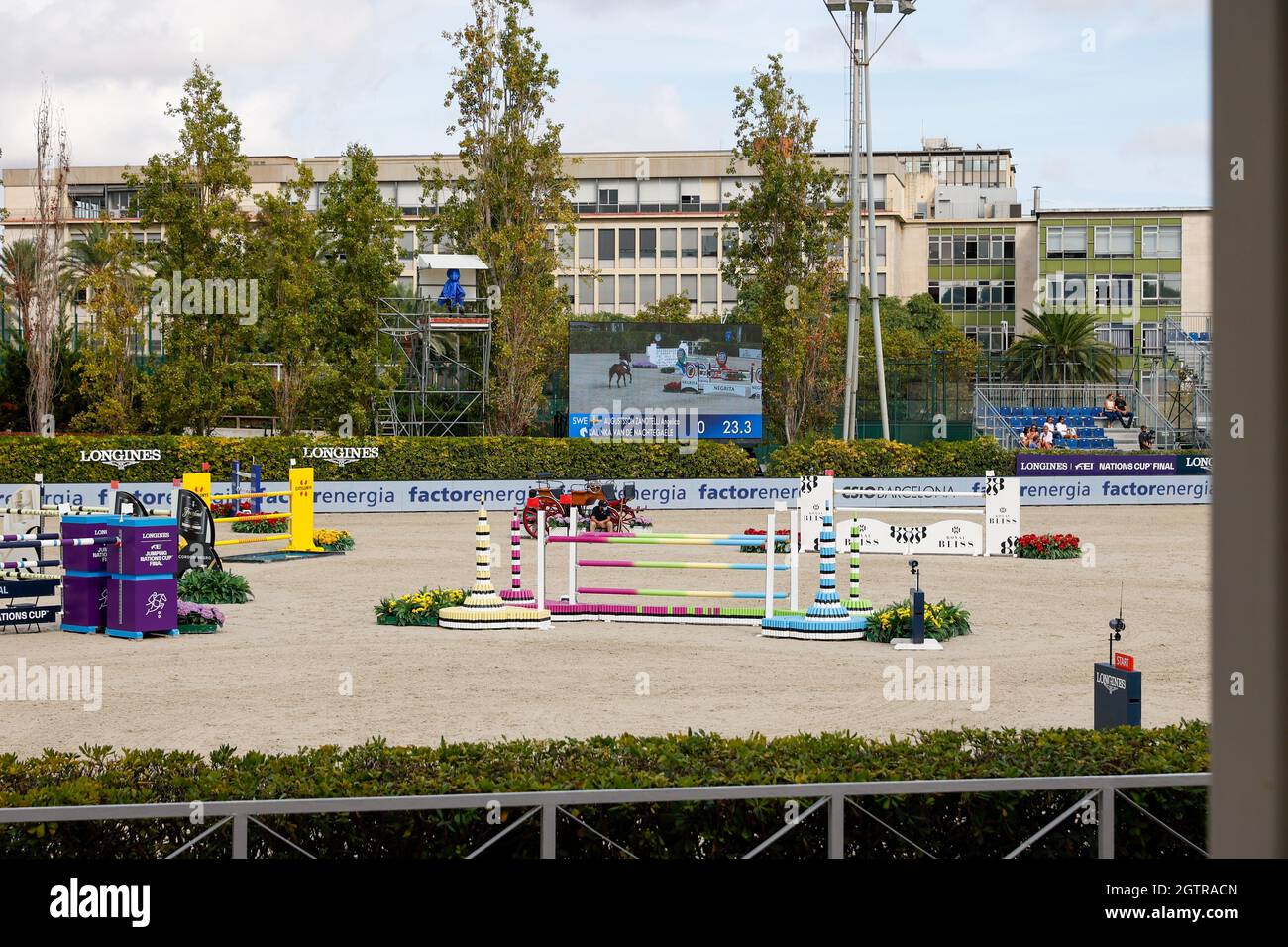 Real Club de Polo during the CSIO Barcelona: Longines FEI jumping Nations  Cup at Real Club de Polo of Barcelona Stock Photo - Alamy