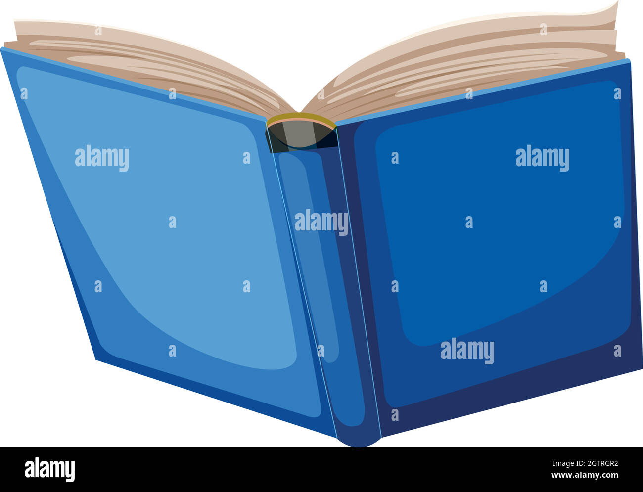 Open book on blue Stock Vector Images - Alamy