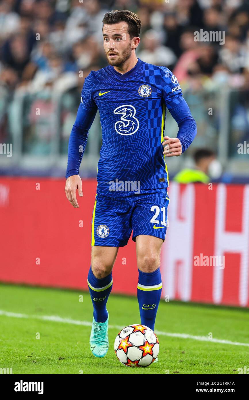 Turin, Italy. 29th Sep, 2021. Ben Chilwell of Chelsea FC seen in action  during the UEFA Champions League 2021/22 Group Stage - Group H football  match between Juventus FC and Chelsea FC