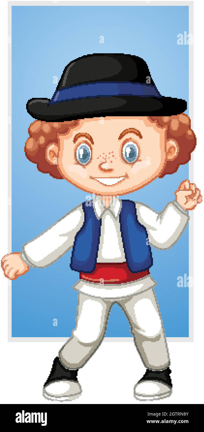 Happy boy wearing hat Stock Vector Image & Art - Alamy