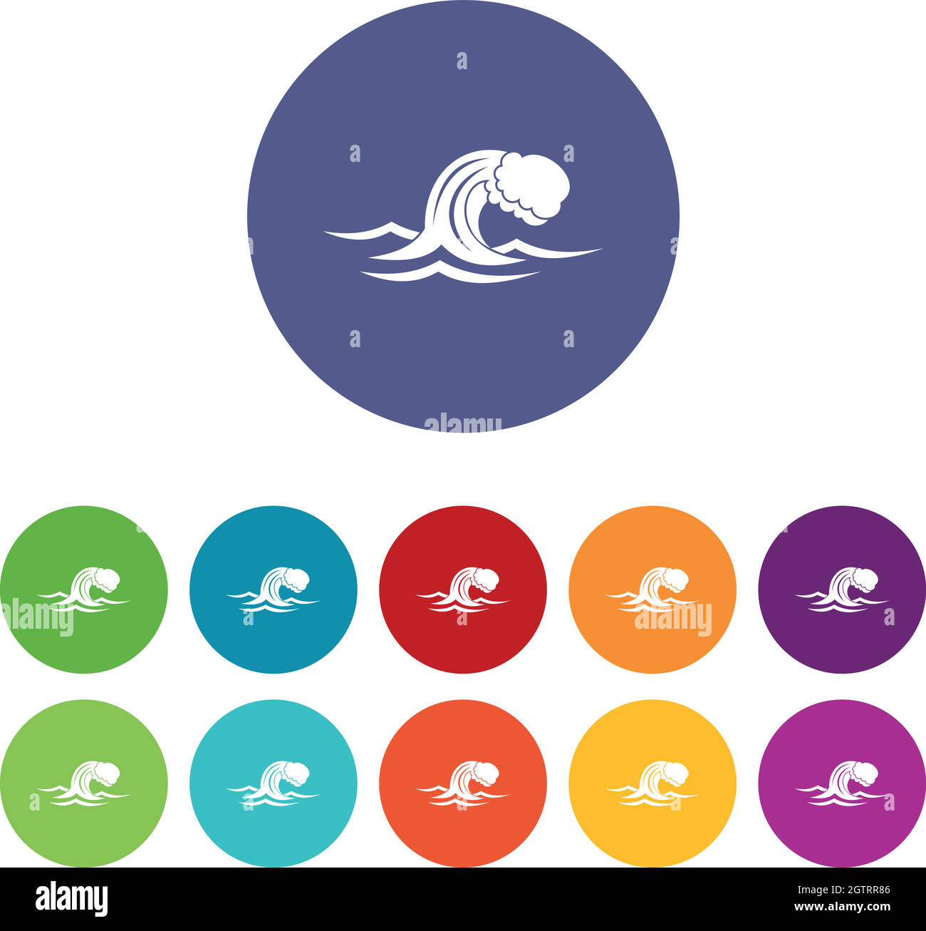 Foamy wave set icons Stock Vector Image & Art - Alamy