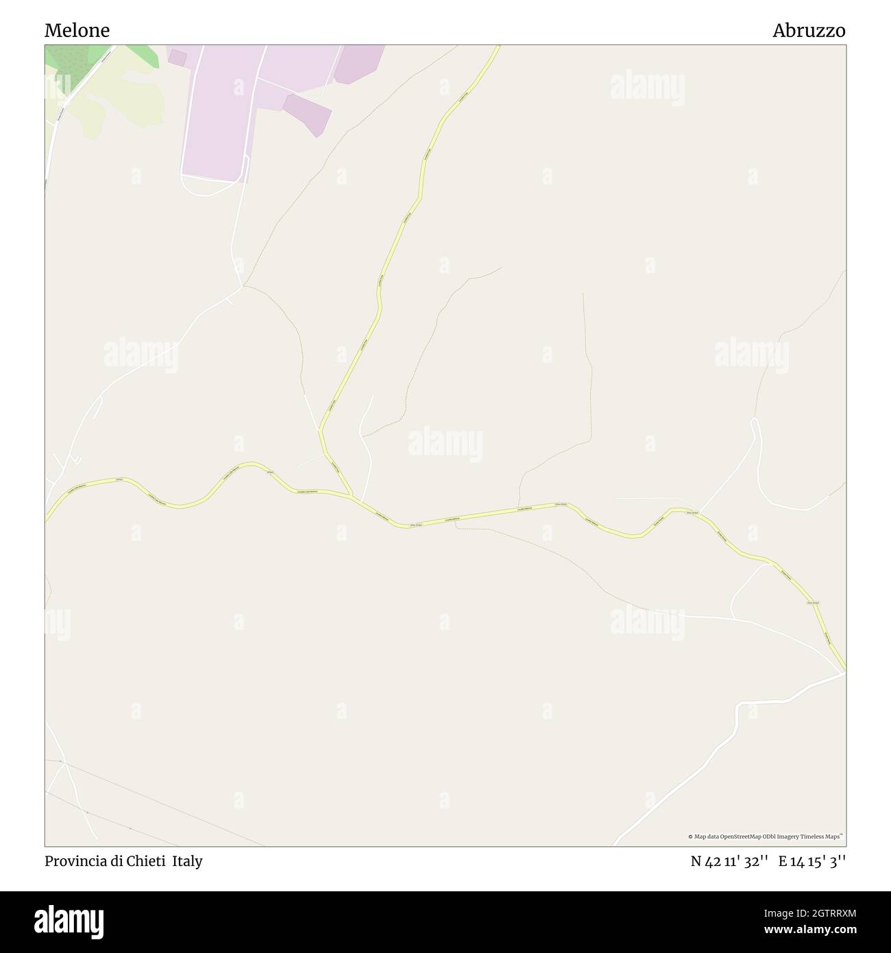 Chieti Abruzzo Italy Map Melone, Provincia Di Chieti, Italy, Abruzzo, N 42 11' 32'', E 14 15' 3'',  Map, Timeless Map Published In 2021. Travelers, Explorers And Adventurers  Like Florence Nightingale, David Livingstone, Ernest Shackleton, Lewis