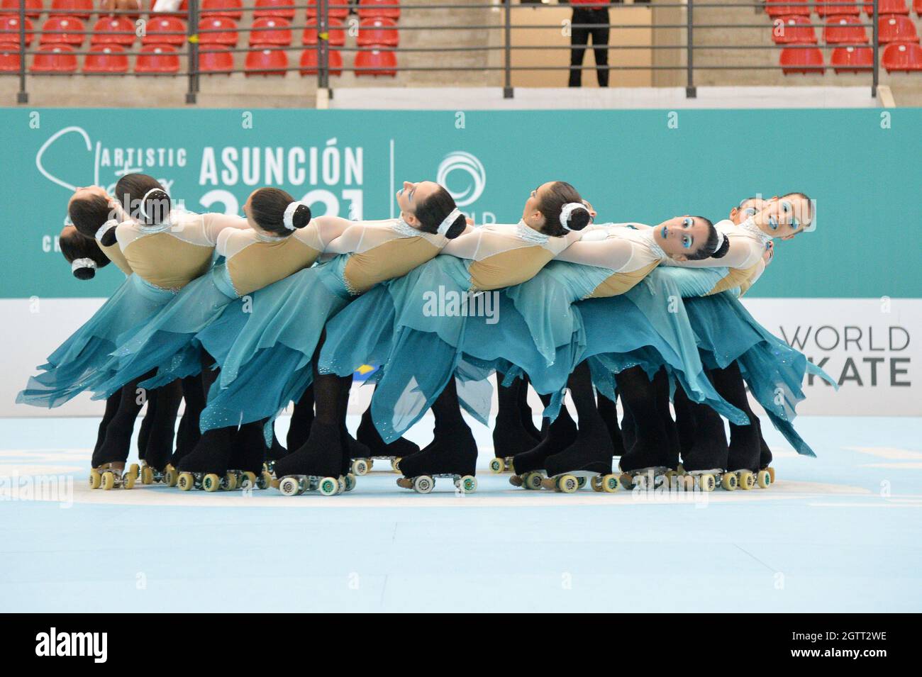 SINCRO ROLLER, Italy, performing in Precision at Artistic Skating World
