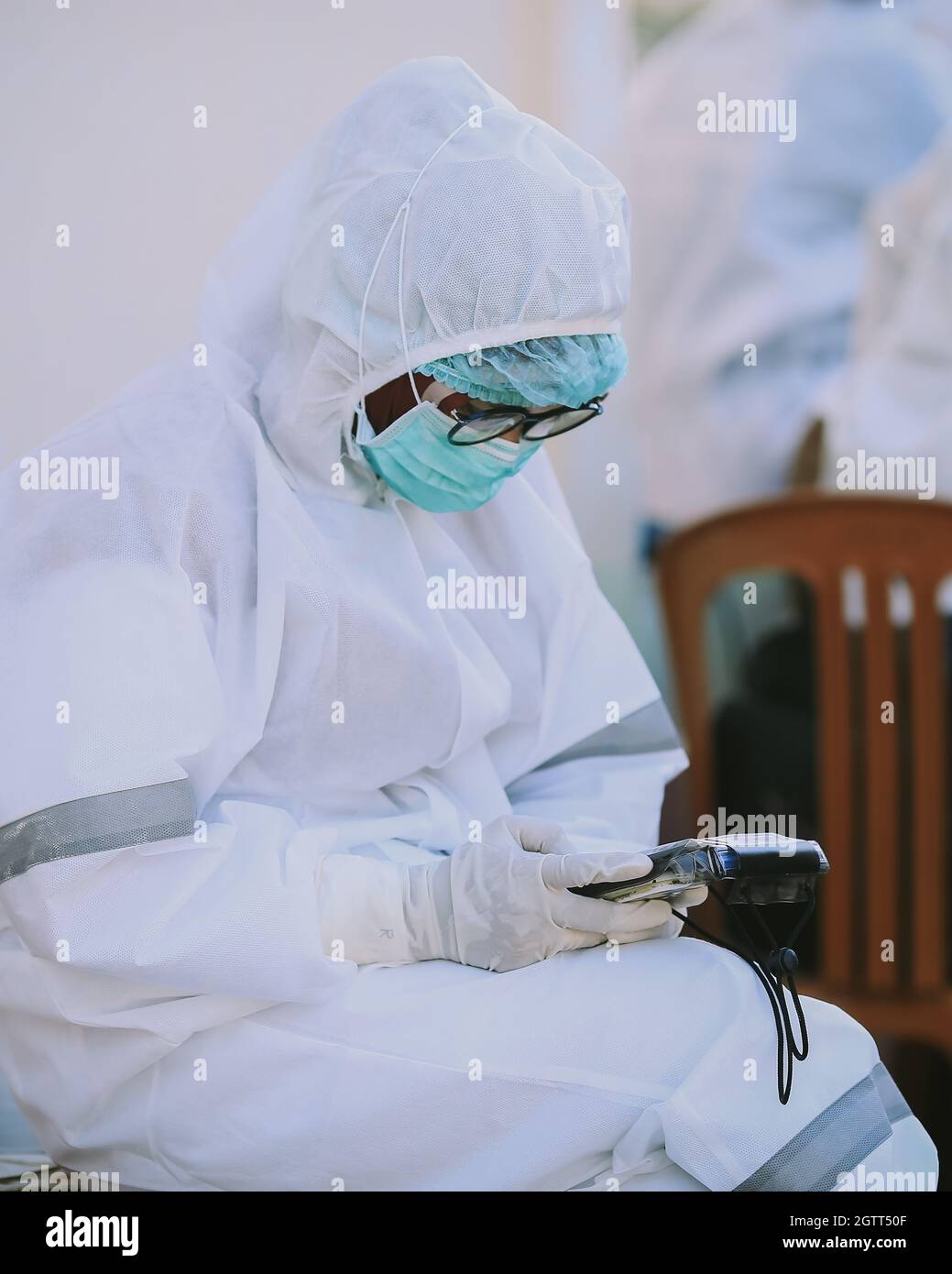 Nurses Use Personal Protective Equipment Stock Photo Alamy