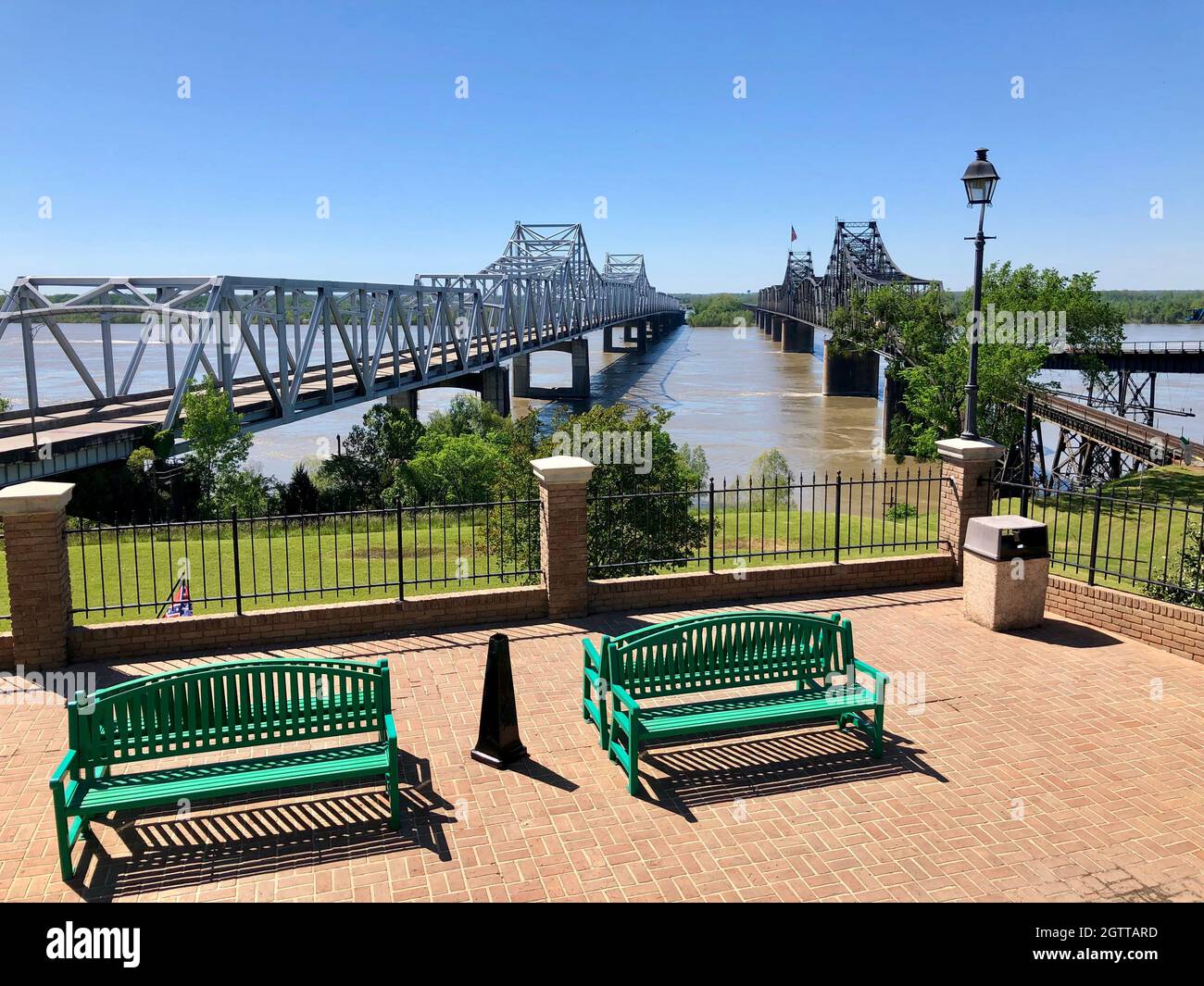 View Of Bridges Over River Stock Photo Alamy