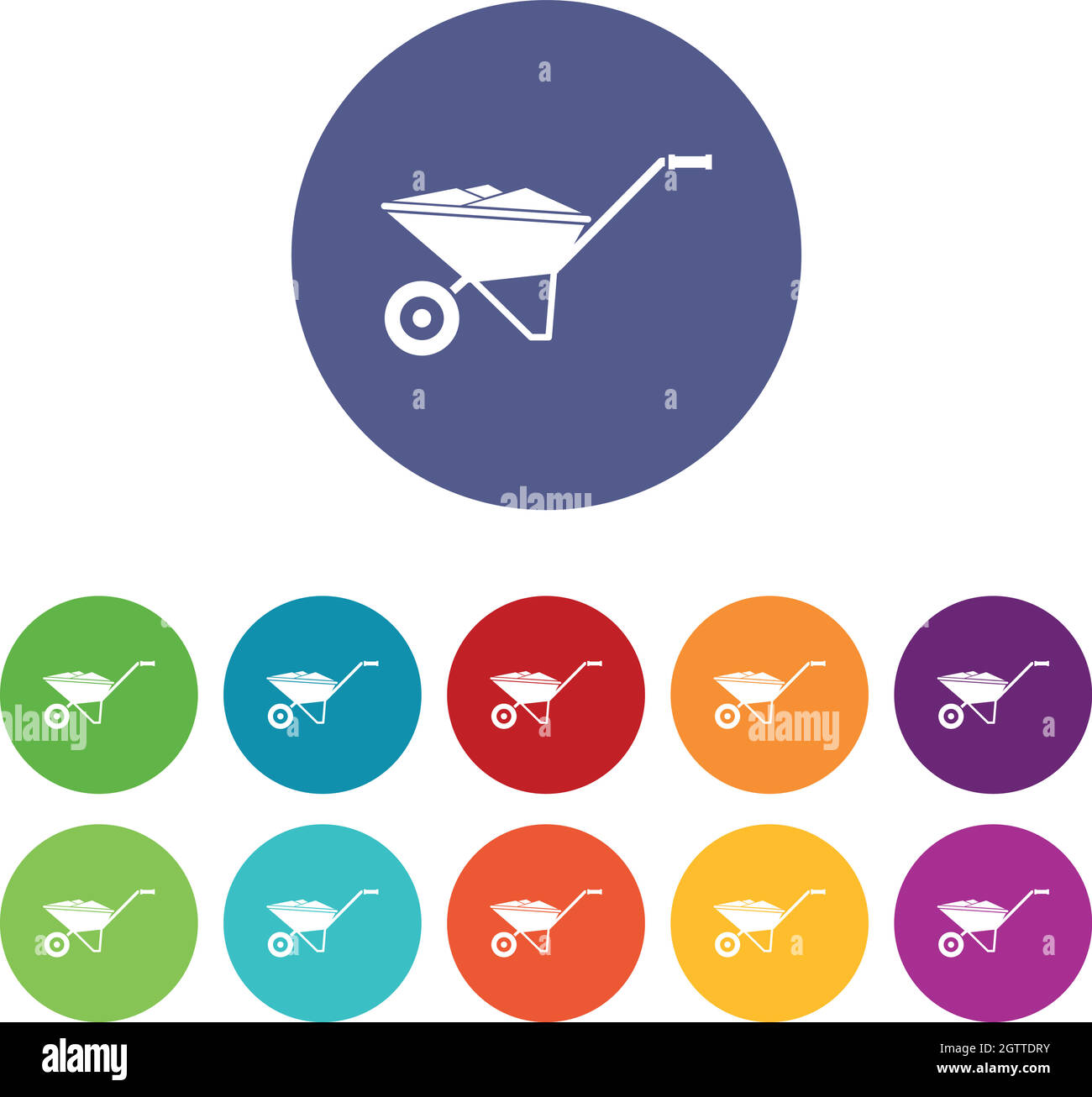 Wheelbarrow wheel barrow Stock Vector Images Alamy