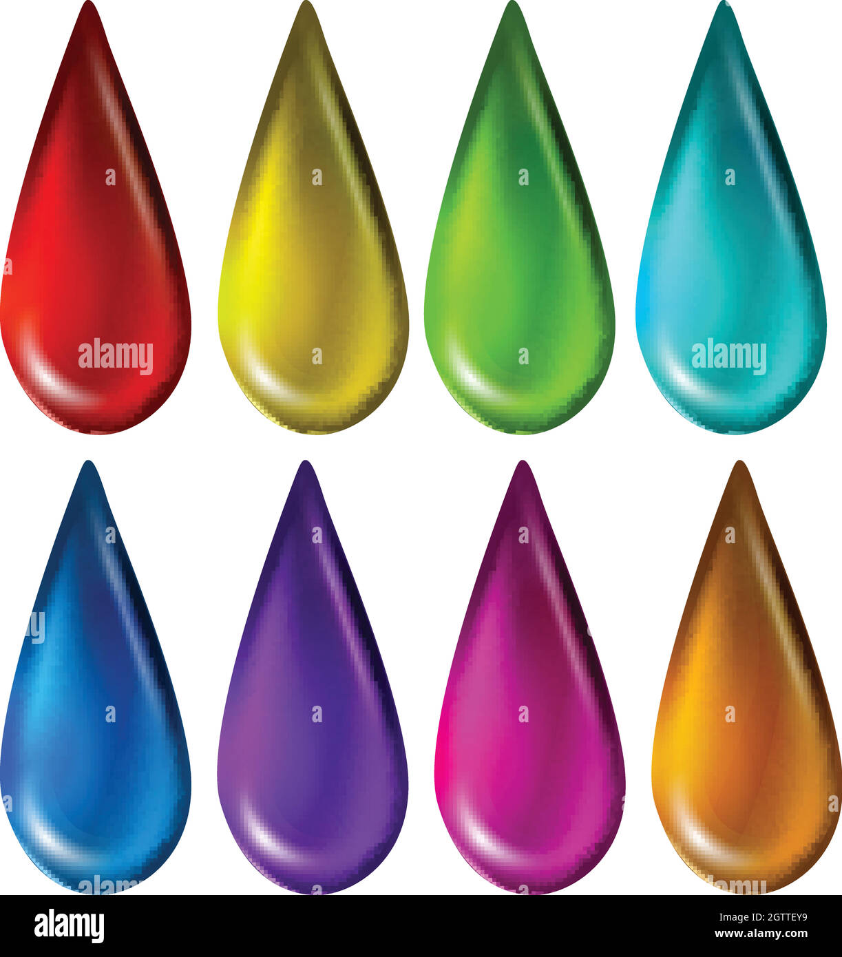 Colourful droplets Stock Vector