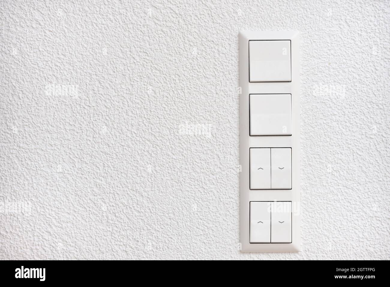 Wallmounted Light Switches And Roller Shutter Control Switch Stock