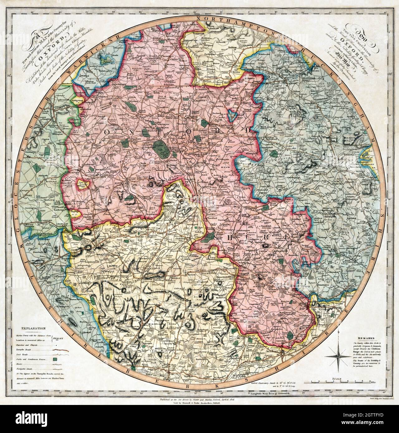 A new and accurate map of the country for twenty five miles round the ...
