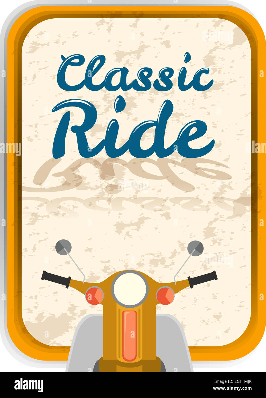 Poster design with classic ride Stock Vector Image & Art Alamy