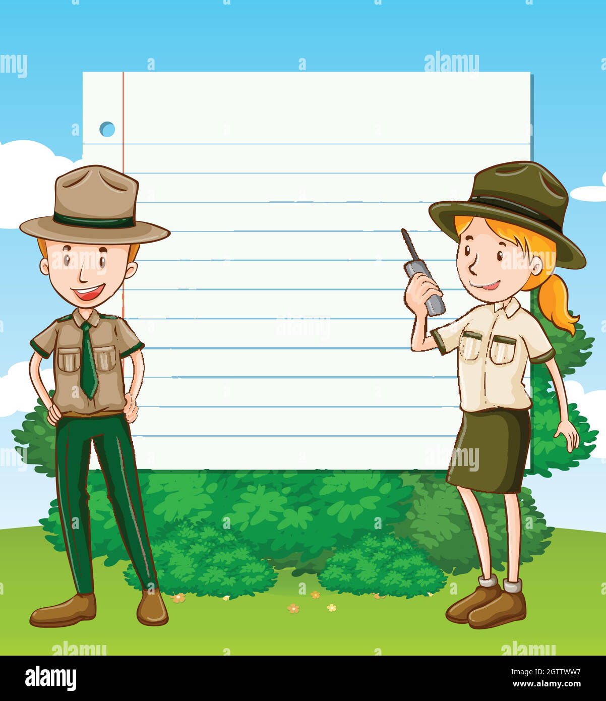 Ranger garden Stock Vector Images - Alamy