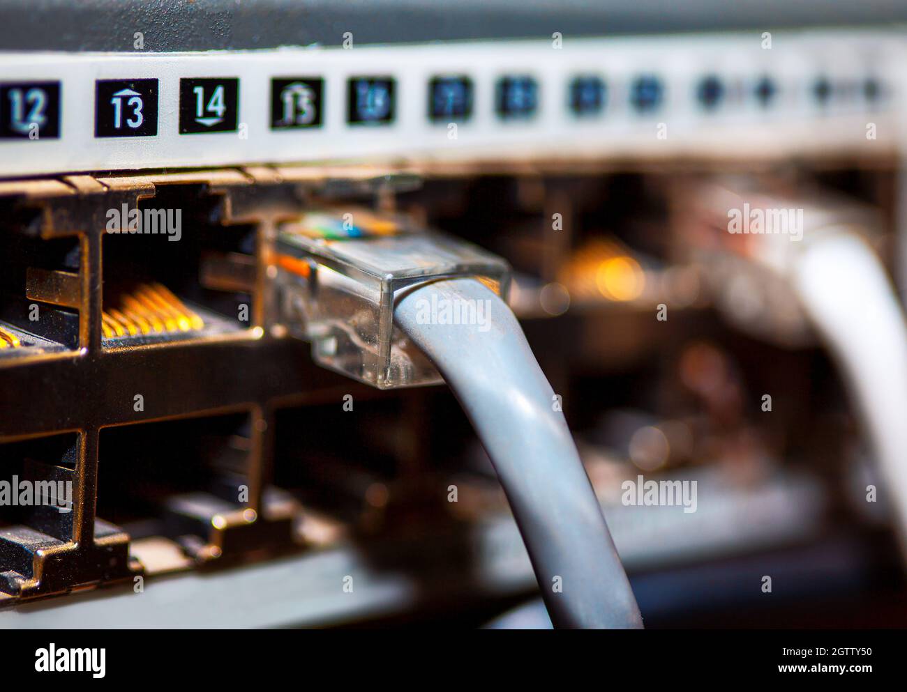 Cable Modem And Connections Stock Photo Alamy