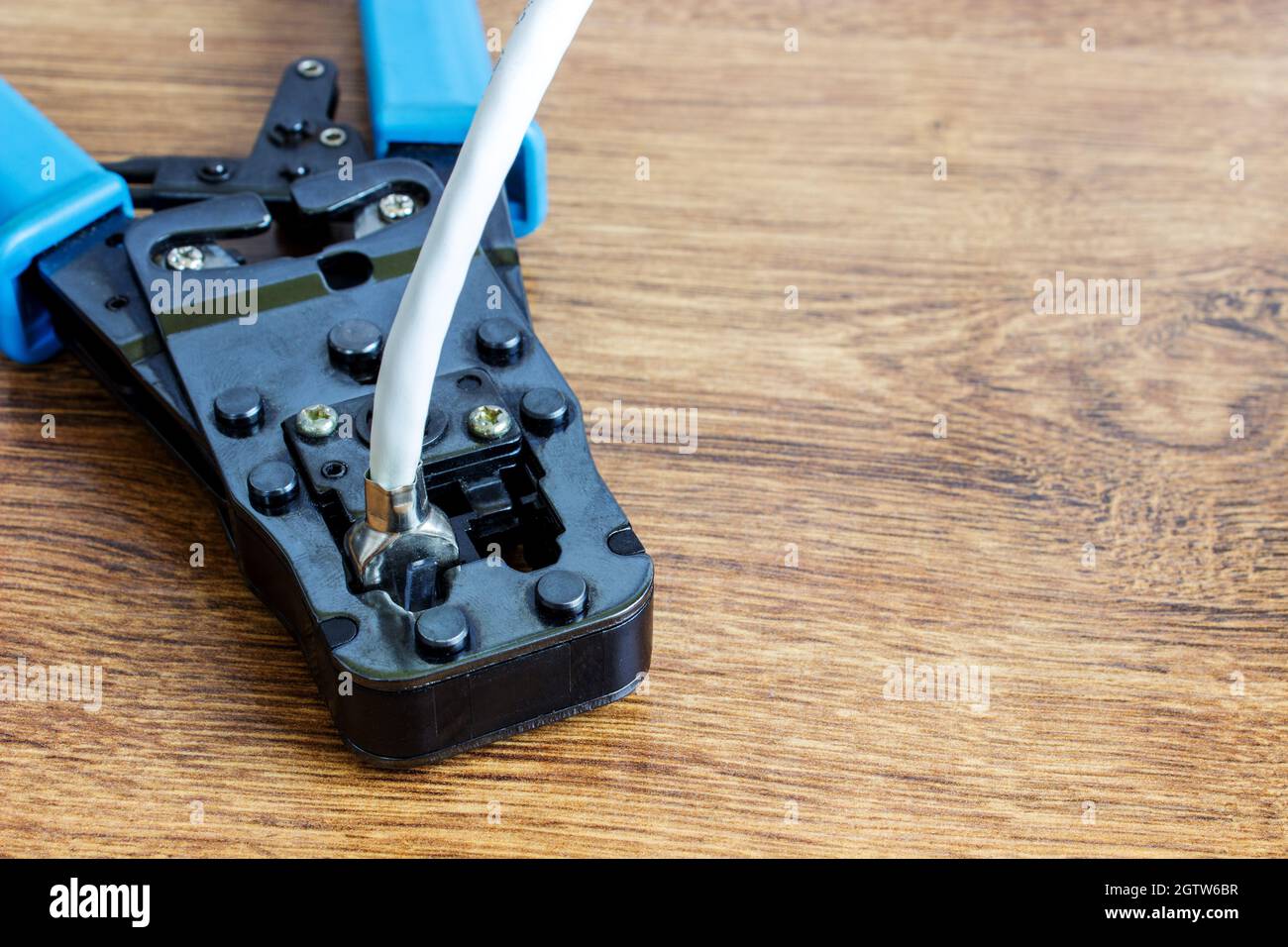 Crimping tool cable computer network hi-res stock photography and ...