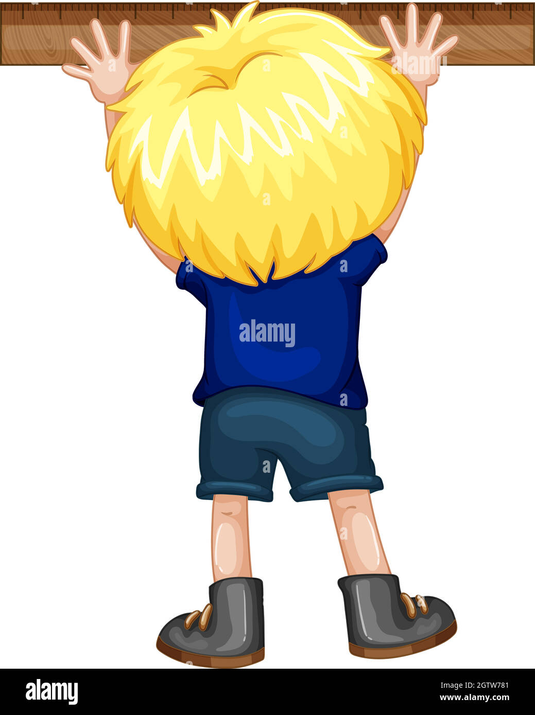 Boy mearsuring with ruler Stock Vector Image & Art - Alamy
