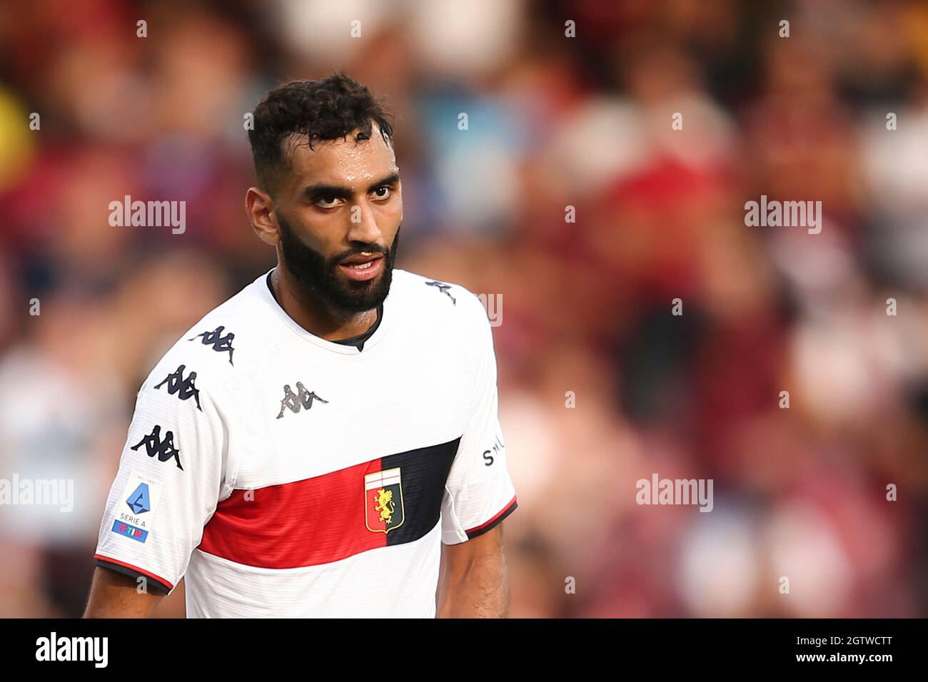 Genoa’s Algerian defender Mohamed Fares looks during the Serie A ...