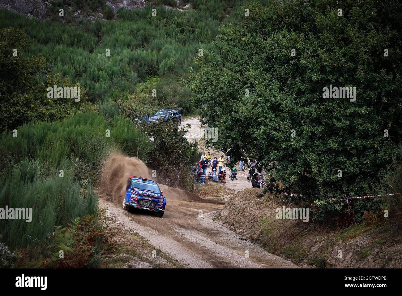23 VILLANUEVA Alexander (ESP), FERRERO Victor (ESP), CITROEN C3 RALLY2, action during the 2021 FIA ERC Rallye Serras de Fafe e Felgueiras, 6th round of the 2021 FIA European Rally Championship, from October 1 to 3, 2021 in Fafe, Portugal - Photo: Jorge Cunha/DPPI/LiveMedia Stock Photo