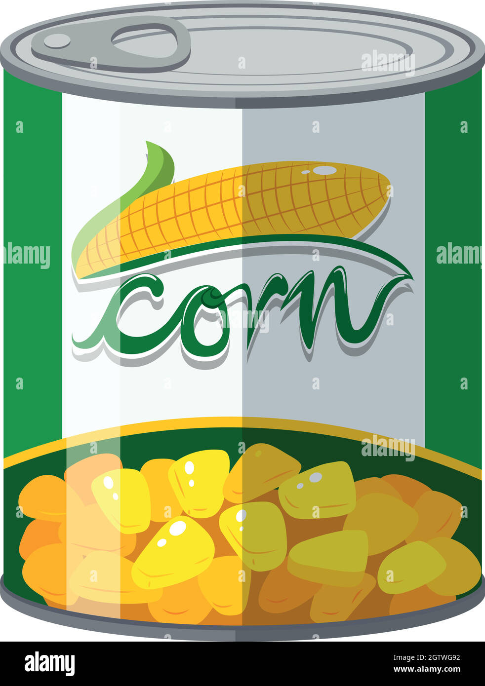 Corn tin Stock Vector Images - Alamy