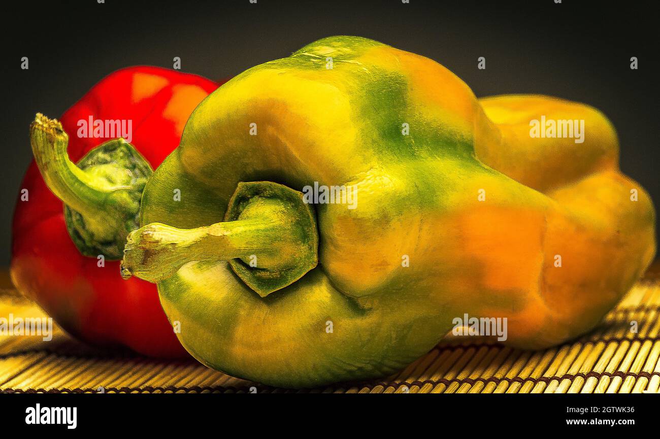 Red Bell Peppers, Clean Textures Stock Photo Alamy