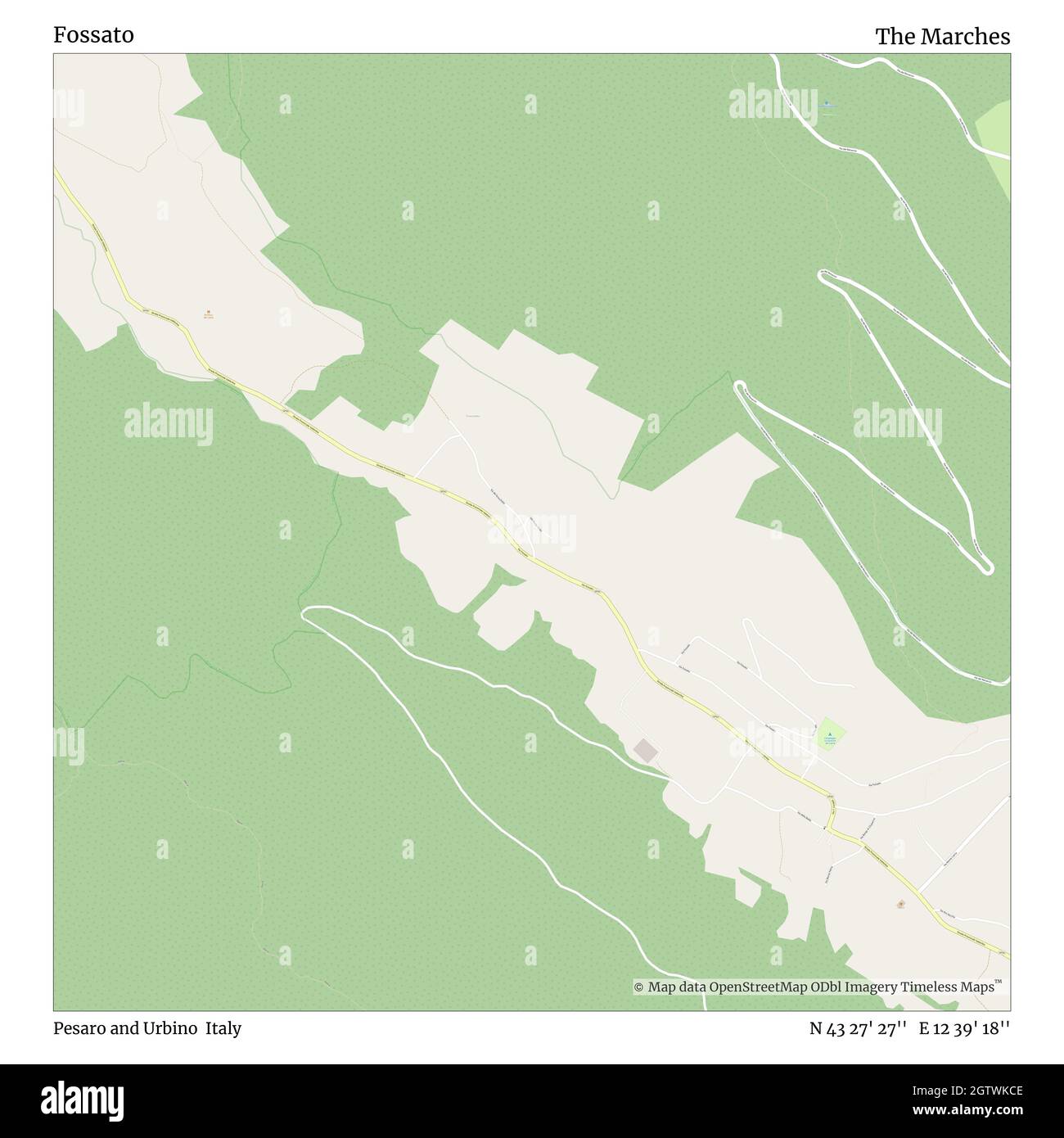 Fossato, Pesaro and Urbino, Italy, The Marches, N 43 27' 27'', E 12 39 ...