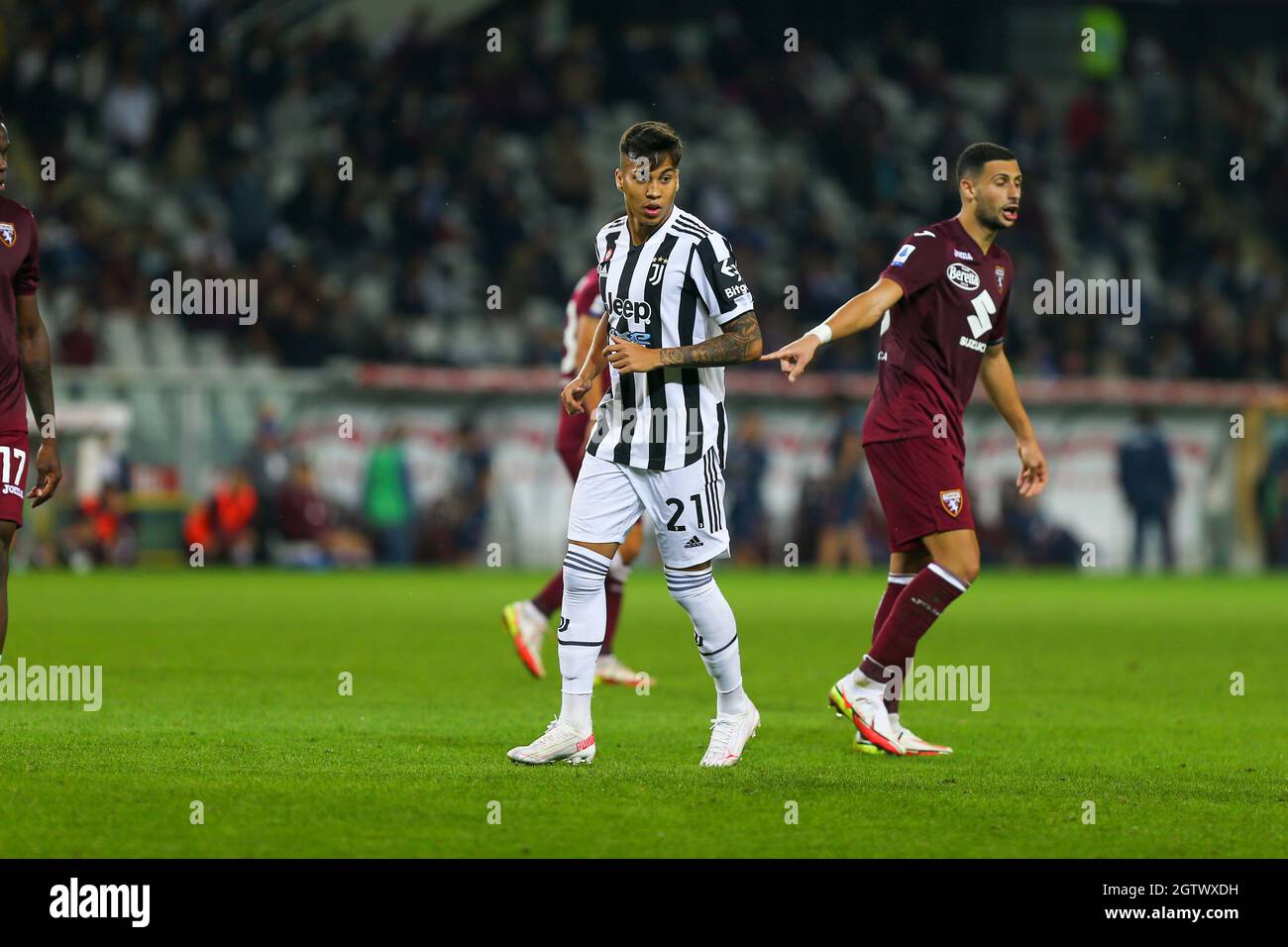 TURIN, ITALY. 02 OCTOBER 2021. Kaio Jorge of Juventus FC during the Serie A match between Torino FC and Juventus FC on 23 September 2021 at Olympic Grande Torino Stadium. Credit: Massimiliano Ferraro/Medialys Images/Alamy Live News Stock Photo