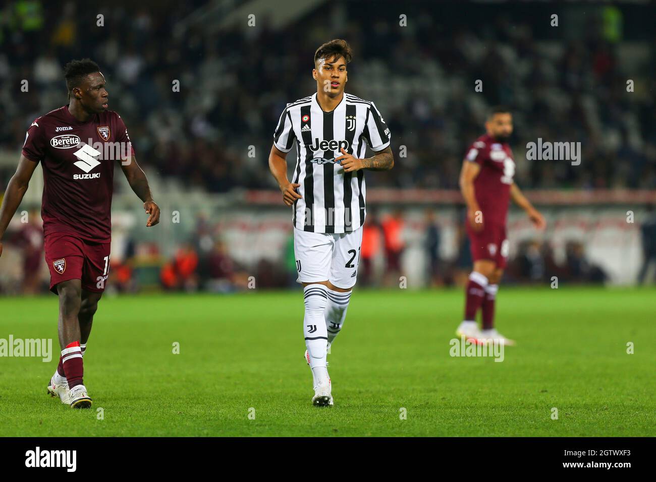 TURIN, ITALY. 02 OCTOBER 2021. Kaio Jorge of Juventus FC during the Serie A match between Torino FC and Juventus FC on 23 September 2021 at Olympic Grande Torino Stadium. Credit: Massimiliano Ferraro/Medialys Images/Alamy Live News Stock Photo