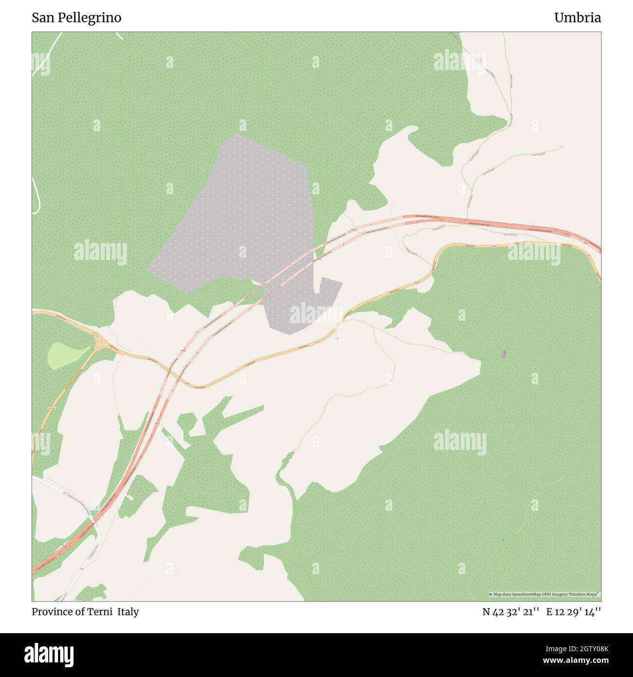 San Pellegrino Italy Map San Pellegrino, Province Of Terni, Italy, Umbria, N 42 32' 21'', E 12 29'  14'', Map, Timeless Map Published In 2021. Travelers, Explorers And  Adventurers Like Florence Nightingale, David Livingstone, Ernest Shackleton,