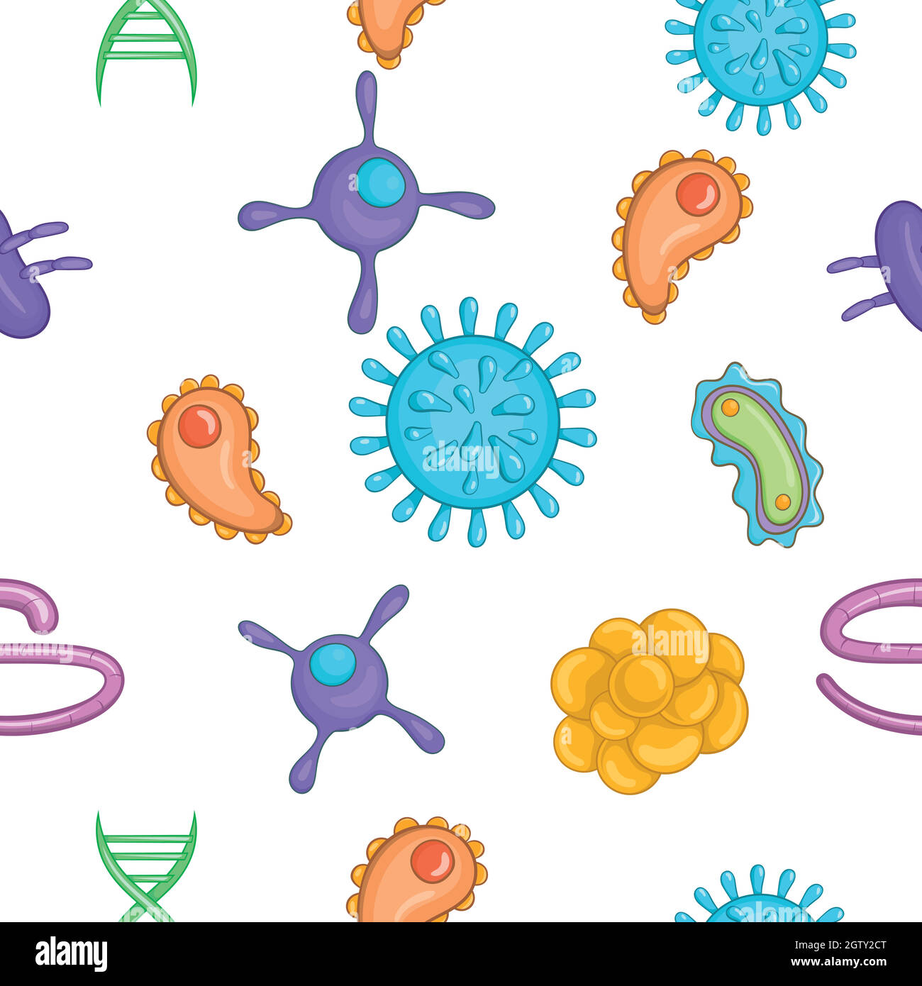 Disease pattern, cartoon style Stock Vector Image & Art - Alamy