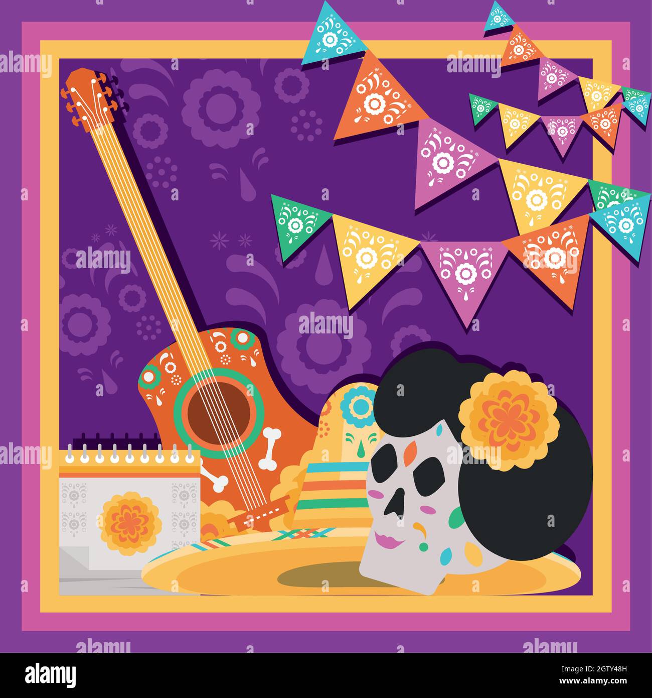 day of the dead poster Stock Vector Image &amp; Art - Alamy