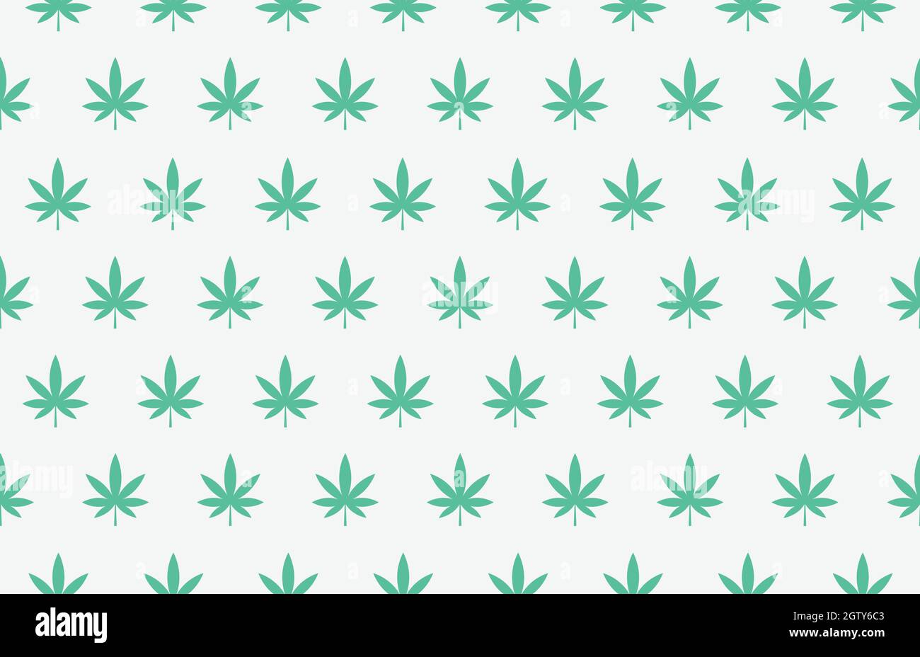 Marijuana Leaves Seamless Pattern. Cannabis Leaf. Vector. Stock Vector